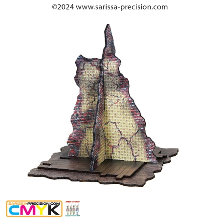 SARISSA PRECISION - Destroyed City Central walls - Full Colour