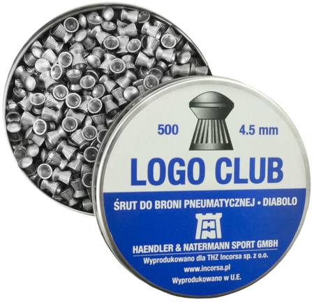 ŚRUT DIABOLO H&N LOGO CLUB 4.5MM 500SZT