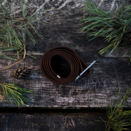 Pasek Brązowy 40mm TigerWOOD