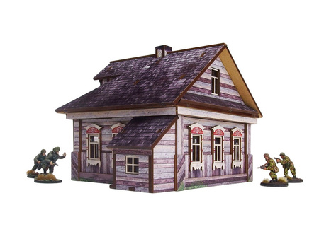 MICRO ART - WW2 Ostfront Village Whitewashed Dacha (1) (28mm)