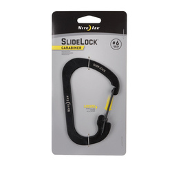 NITE IZE SLIDELOCK CARABINER #6 CZARNY
