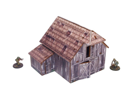 MICRO ART - WW2 Ostfront Village Barn (1) (28mm)