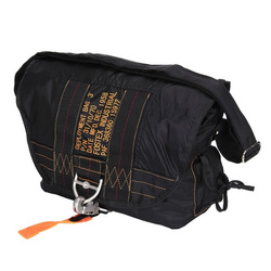 Torba na ramię z klamrą spadochronową mała Czarna Fostex