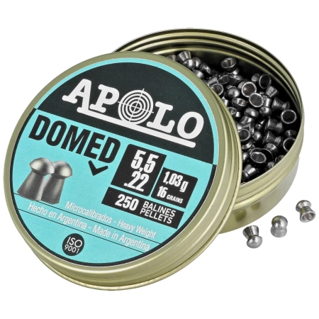Śrut Apolo Domed 5.52 mm, 250 szt. 1.03g/16.0gr