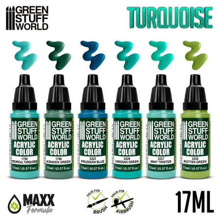 Green Stuff World Paint Set - Turquoise