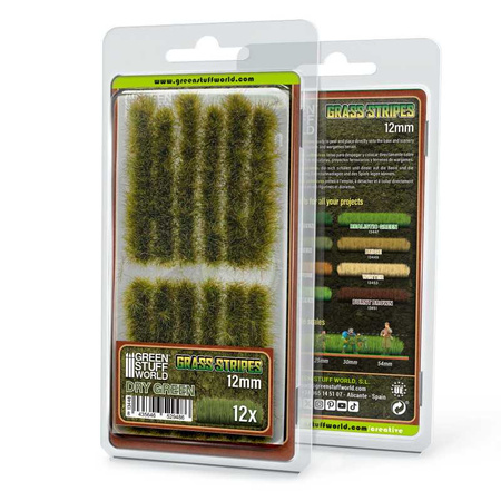 GSW - Grass Strips 12 mm - Dry Green
