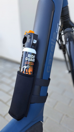Gaz pieprzowy Ride Guard z kaburą dla rowerzystów 150 ml chmura RADEX