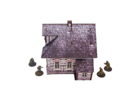 MICRO ART - WW2 Ostfront Village Whitewashed Dacha (1) (28mm)