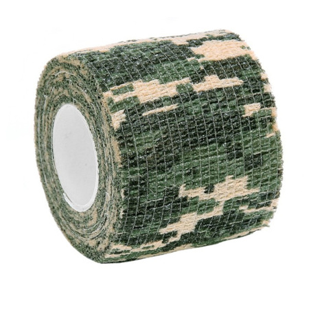 Taśma maskująca elastyczna digital camo Fosco