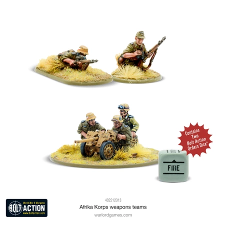 BOLT ACTION Afrika Korps Weapons Teams