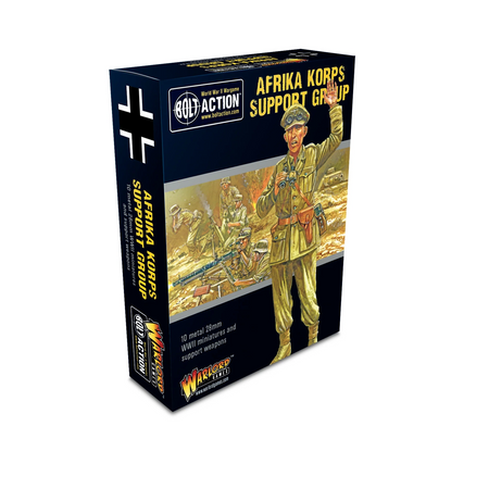 BOLT ACTION Afrika Korps Support Group (HQ, Mortar & MMG)