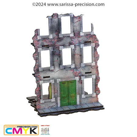 SARISSA PRECISION - Destroyed City Building Front - Full Colour