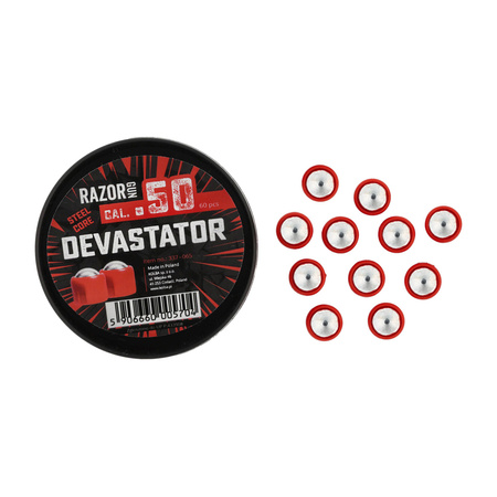 Kule metalowe Devastator Kal. .50 50szt. RazorGun