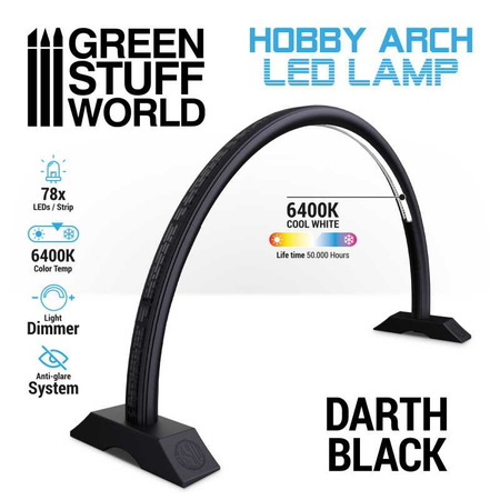 Green Stuff World Lampa LED Hobby Arch Czarna