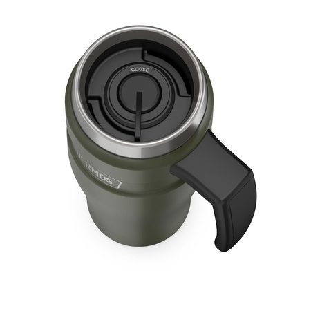 THERMOS Style Travel Kubek Term z uchem 0,47l Zieleń wojskowa