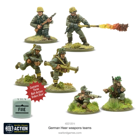 BOLT ACTION German Heer Weapons Teams