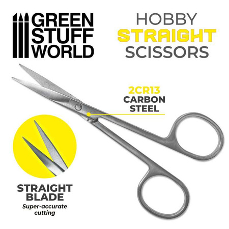 GSW - Hobby Scissors - Straight Tip