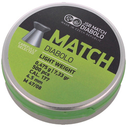 ŚRUT JSB MATCH DIABOLO LIGHT WEIGHT 4.51MM 500SZT