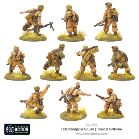 BOLT ACTION Fallschirmjager Squad (Tropical Uniform)