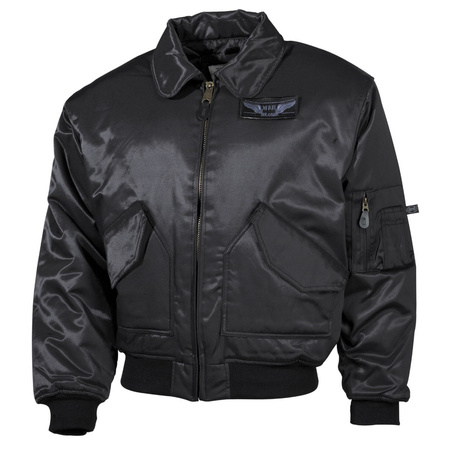  Kurtka US CWU Flight Jacket Black Heavy MFH