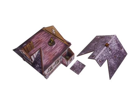 MICRO ART - WW2 Ostfront Village Whitewashed Dacha (1) (28mm)