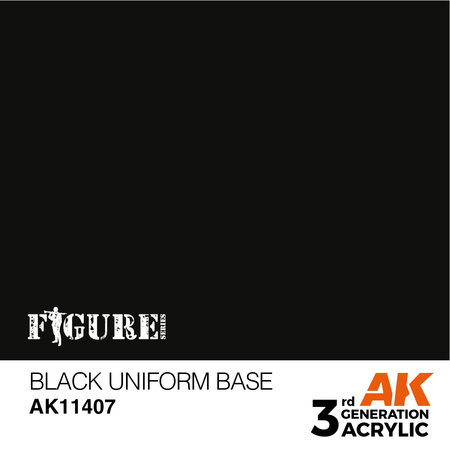 AK Interactive BLACK UNIFORM BASE – FIGURES