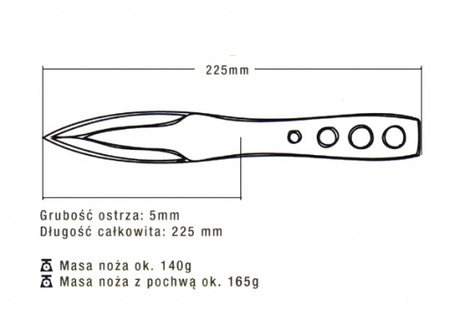 Nóż do rzucania wz.93 NDR
