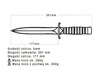 Nóż wojskowy czarny oksydowany sztylet  wz.98A