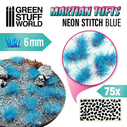 Green Stuff World Martian Fluor Tufts - NEON STITCH BLUE 6mm