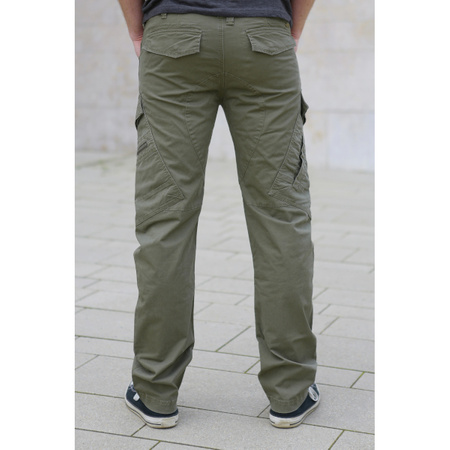 Spodnie ADVEN slim fit olive Brandit