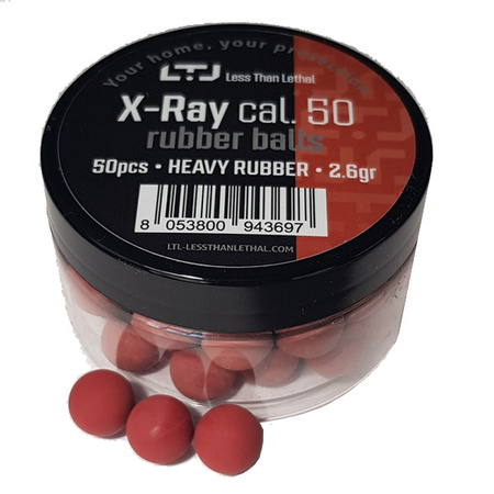 Kule gumowe ciężkie LTL X-Ray kal. .50 2,6gr 50 szt.