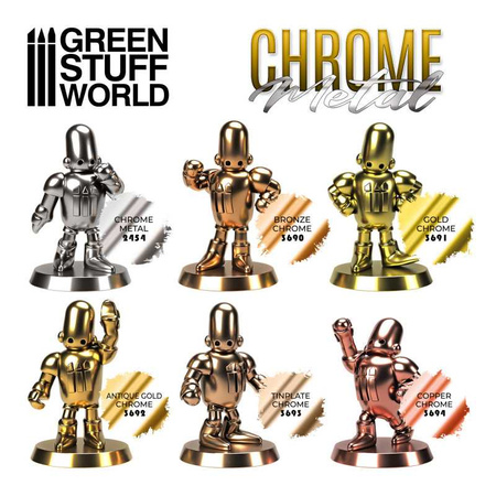 Green Stuff World Chrome Paint - BRONZE 17ml