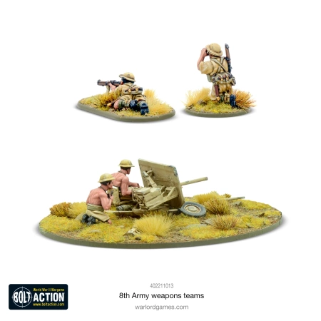 BOLT ACTION 8th Army weapons teams