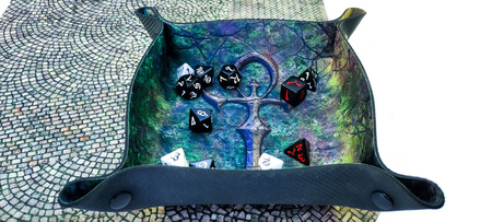 PLAYMATY Tacka na kości - Dice Tray - Wampirzy Ankh 22x22 cm
