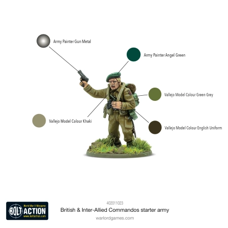 BOLT ACTION British & Inter-Allied Commandos starter army