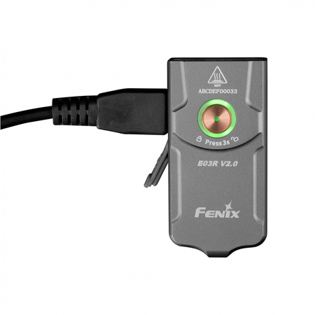 Latarka diodowa E03R V2.0 Szara FENIX