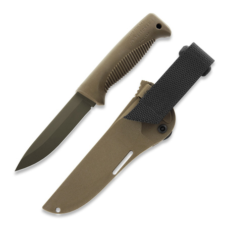 Nóż Peltonen Sissipuukko M07 Ranger FDE Cerakote - pochwa kompozytowa Coyote FJP126