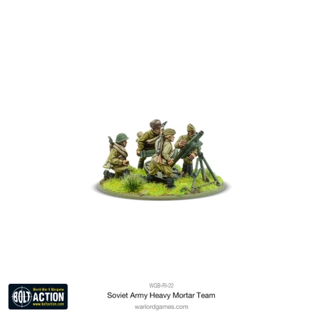 BOLT ACTION Soviet Army 120mm heavy mortar team