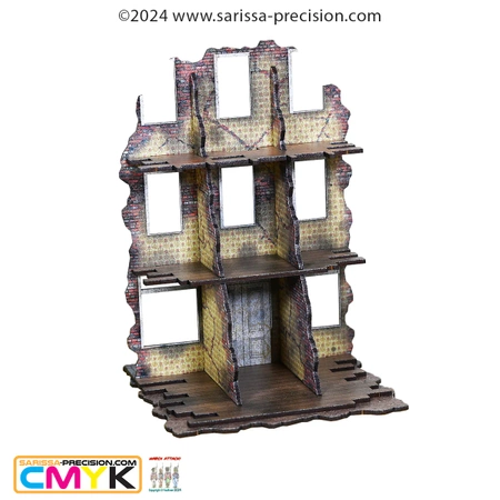 SARISSA PRECISION - Destroyed City Shop Front - Full Colour
