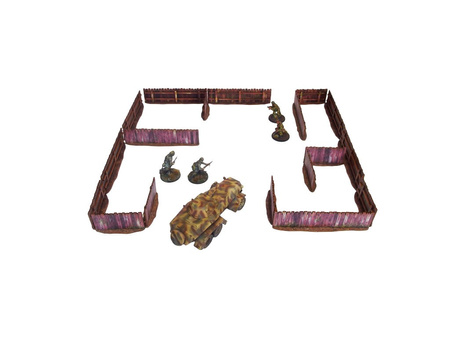MICRO ART - WW2 Ostfront Village Low Fence (18) (28mm)
