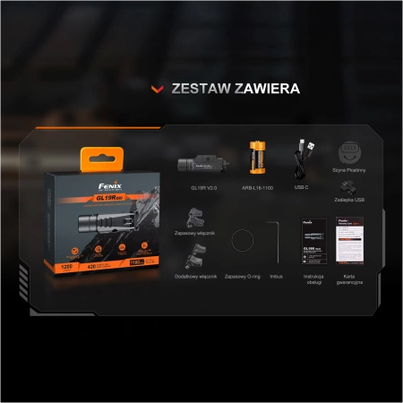 Latarka na broń Fenix GL19R V2.0