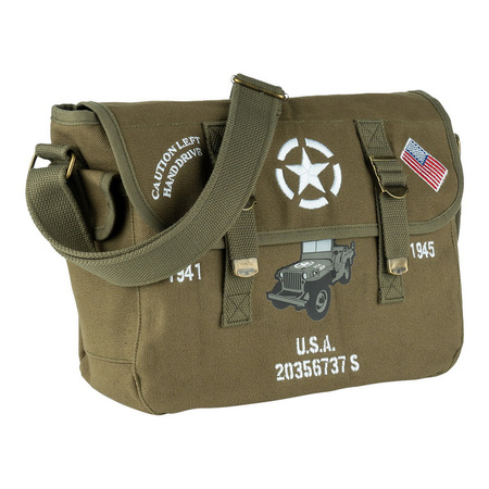 Torba na ramię z płótna Willys USA FOSTEX