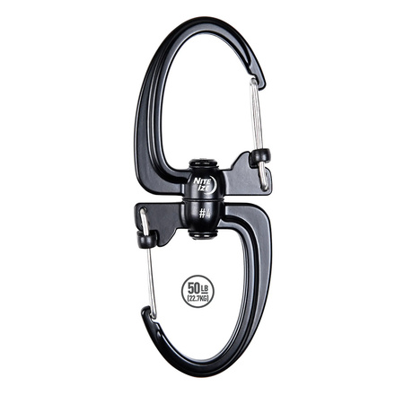 Nite Ize Karabińczyk S-Biner 360 SlideLock Dual Carabiner #4 Czarny - SBLR4-01-R3