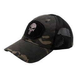 Czapka Taktyczna Mesh Punisher Black Camo OUTLANDRA