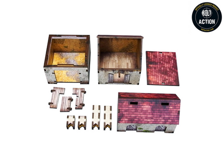 MICRO ART - WW2 NORMANDY HOMESTEAD W. OUTBUILDINGS (28MM)