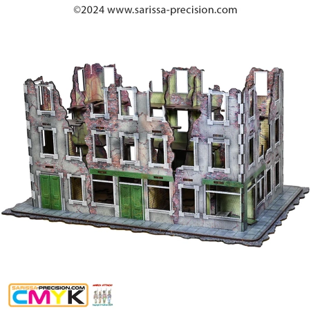 SARISSA PRECISION - Destroyed City Block B (200x300) - Full Colour