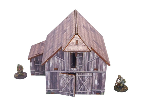 MICRO ART - WW2 Ostfront Village Barn (1) (28mm)