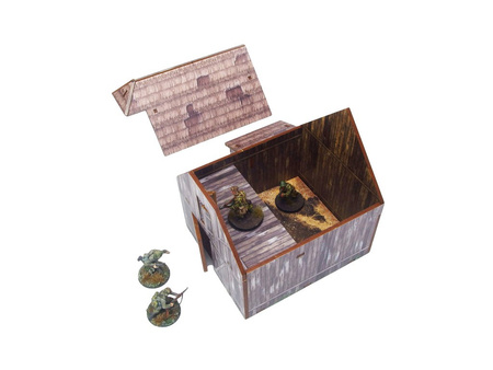 MICRO ART - WW2 Ostfront Village Barn (1) (28mm)
