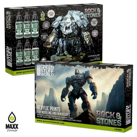 Green Stuff World Paint Set - Rock & Stone