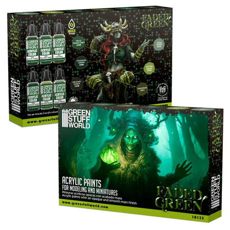 Green Stuff World Paint Set - Faded Green